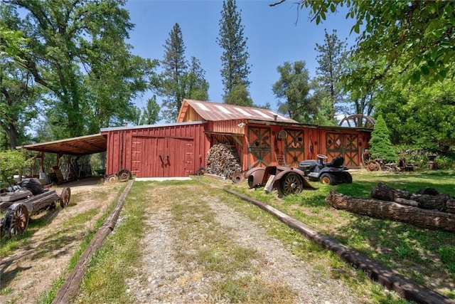 view of stable