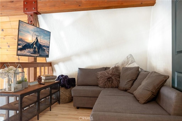 living room featuring wood finished floors