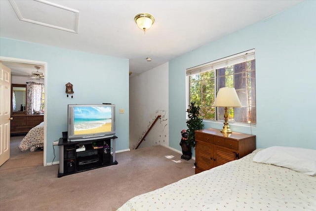 bedroom with carpet flooring