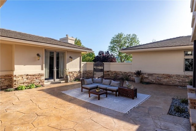 view of patio / terrace with outdoor lounge area