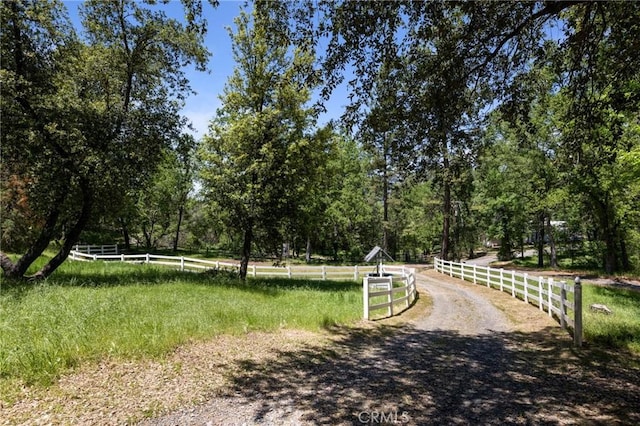 view of property's community featuring a rural view