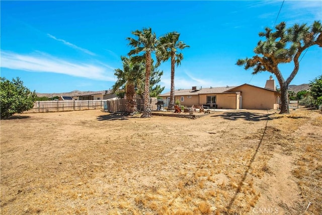 view of yard with a patio area