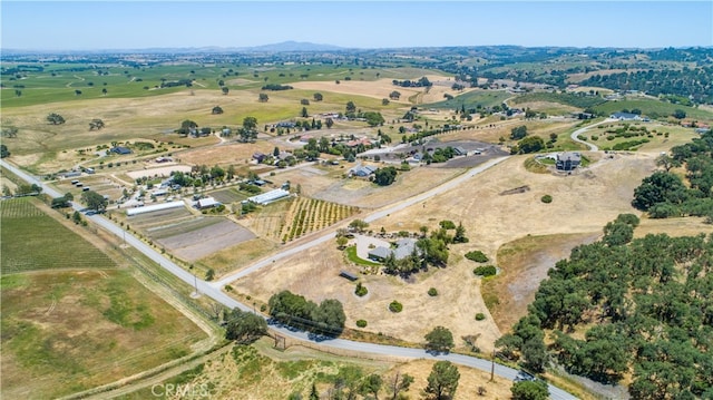 drone / aerial view featuring a rural view