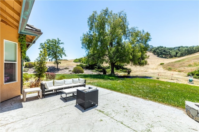 view of patio / terrace with outdoor lounge area