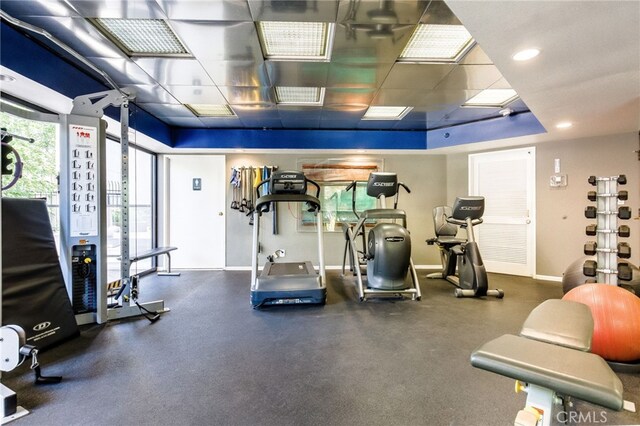 view of exercise room