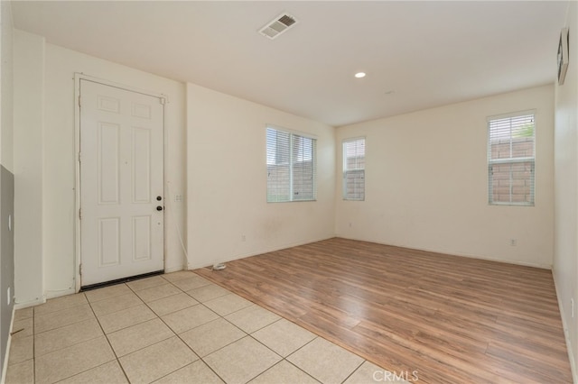 view of tiled spare room