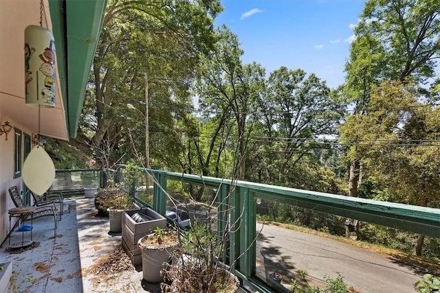 view of balcony