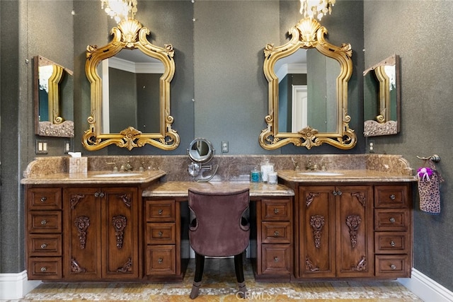 bathroom with vanity