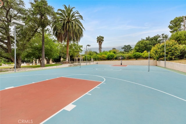 view of basketball court