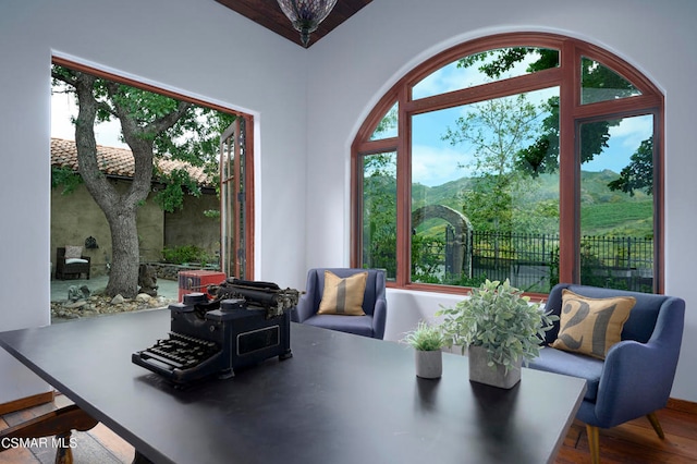 dining room featuring hardwood / wood-style floors