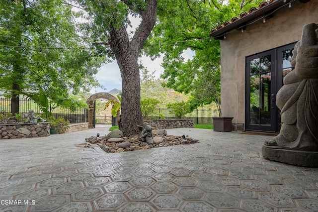 view of patio / terrace with french doors