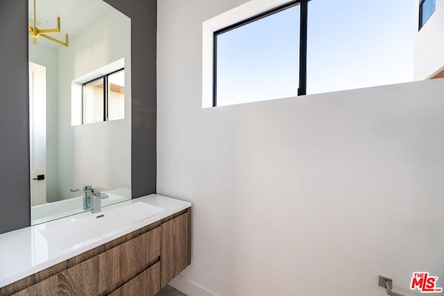 bathroom featuring vanity