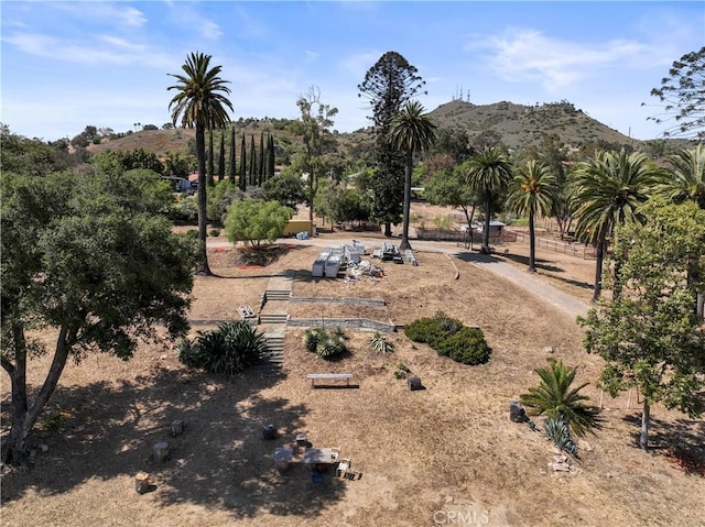 3210 Live Oak Park Rd, Fallbrook, CA 92028 - view of yard featuring a mountain view