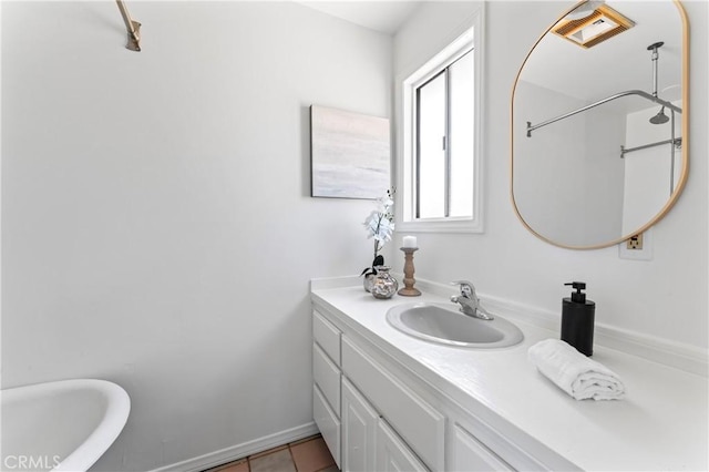 3210 Live Oak Park Rd, Fallbrook, CA 92028 - full bathroom featuring vanity and tile patterned floors