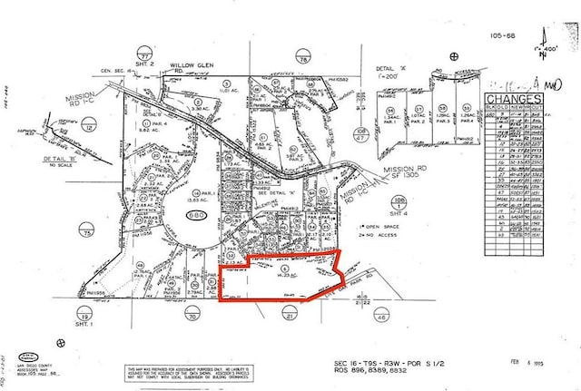 3210 Live Oak Park Rd, Fallbrook, CA 92028 - map of parcels