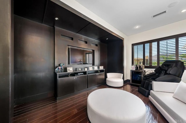 interior space featuring dark hardwood / wood-style flooring