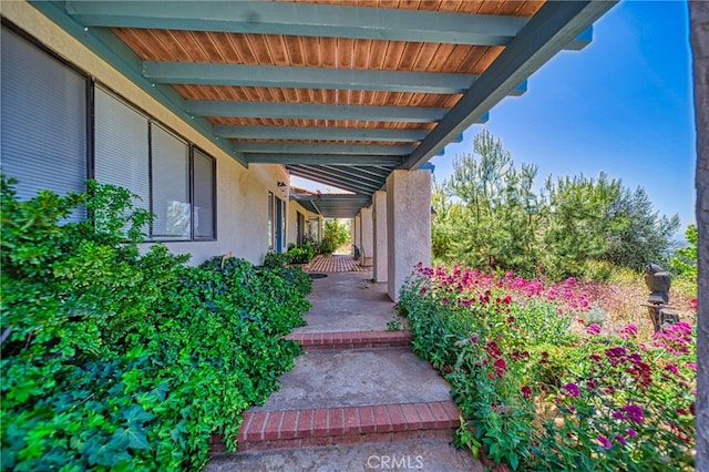 exterior space with a patio area