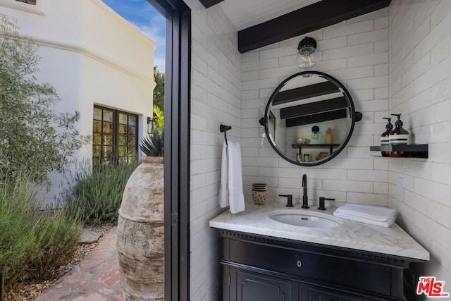 bathroom with vanity