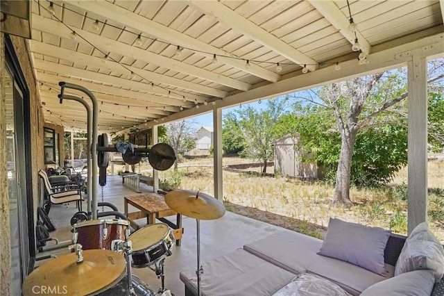 view of patio / terrace with outdoor lounge area