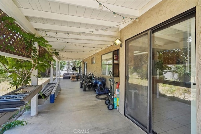 view of patio / terrace featuring an outdoor hangout area