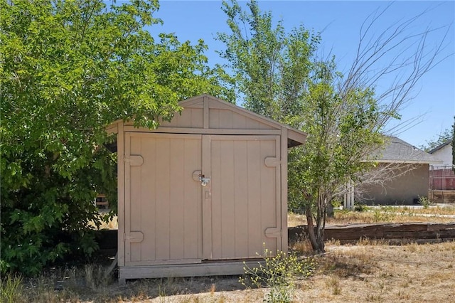 view of outdoor structure