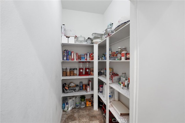 view of pantry