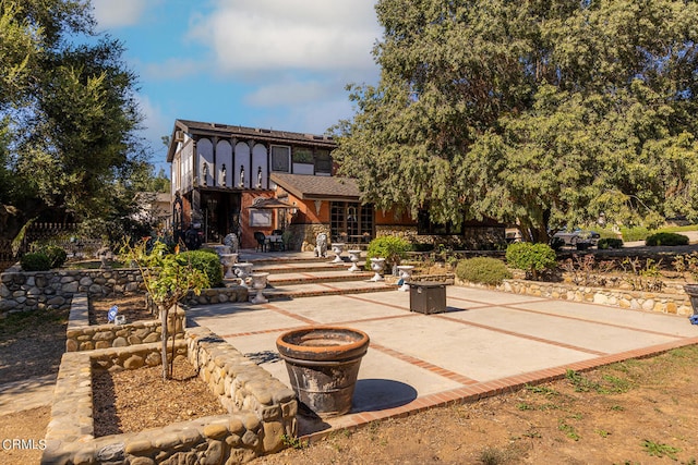 exterior space with a patio