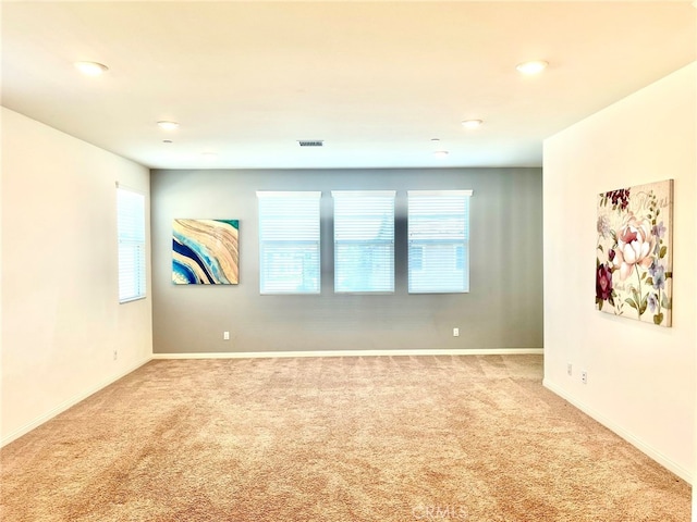 view of carpeted empty room