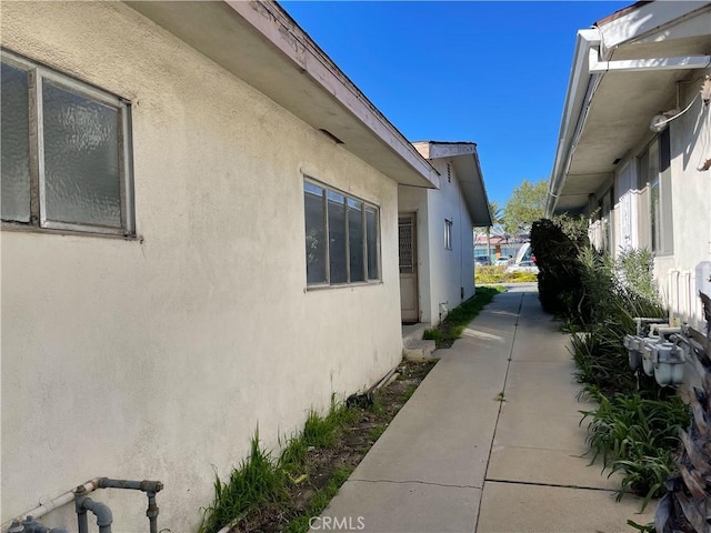 view of home's exterior with a patio