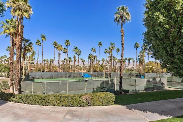 view of tennis court