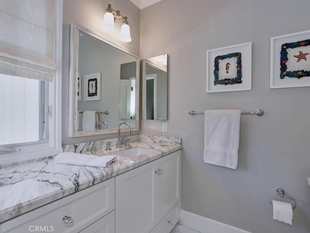 bathroom featuring vanity