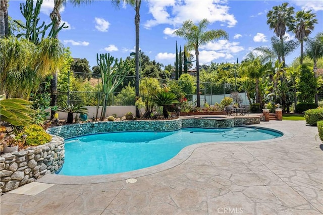 view of pool with a patio area