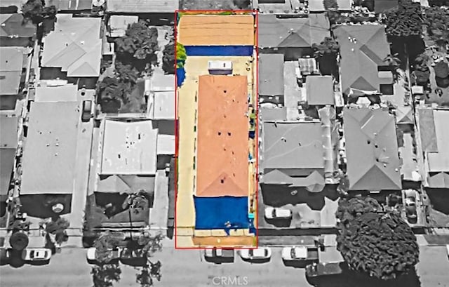 947 S Sunol Dr, Los Angeles, CA 90023 - aerial view of property's location with property parcel outlined