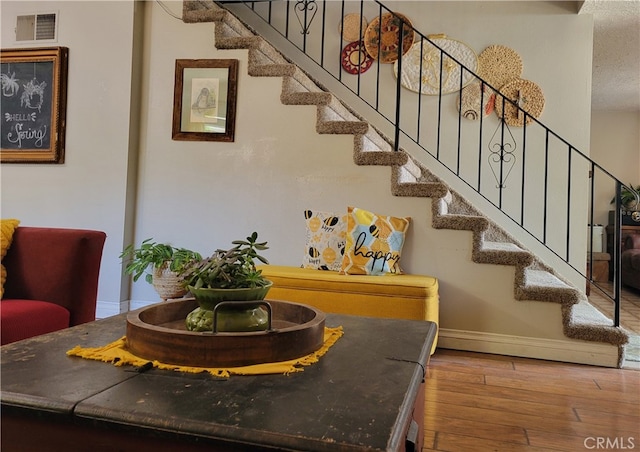 interior space featuring wood-type flooring