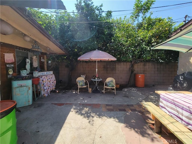 view of patio