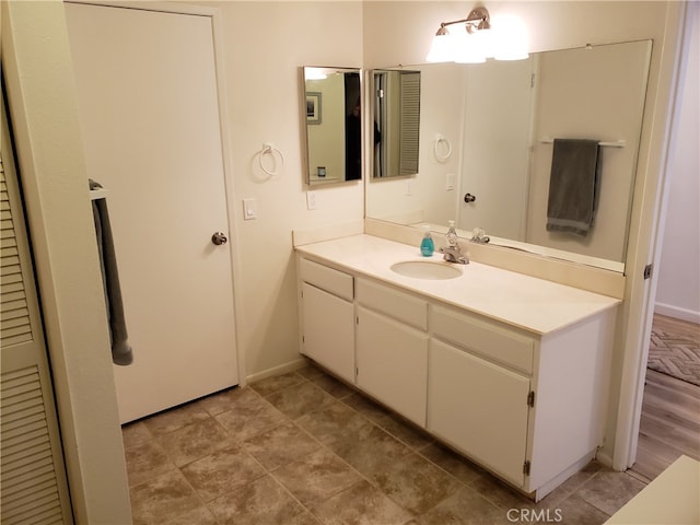 bathroom with vanity