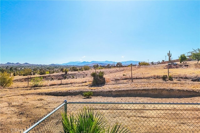 mountain view with a rural view