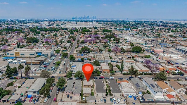 bird's eye view featuring a view of city