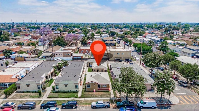 aerial view featuring a residential view