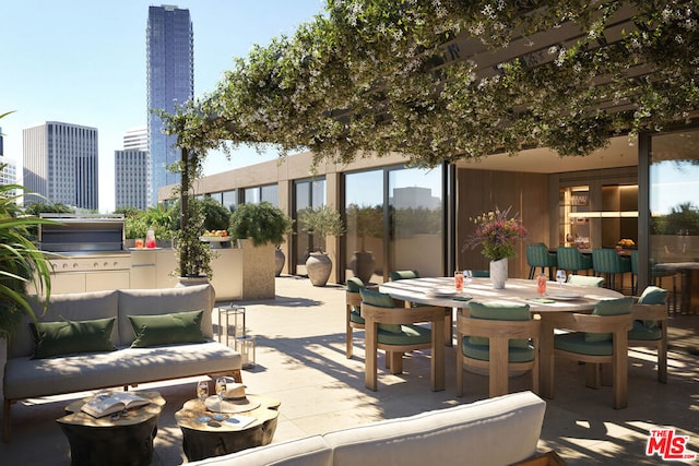 view of patio / terrace with an outdoor hangout area