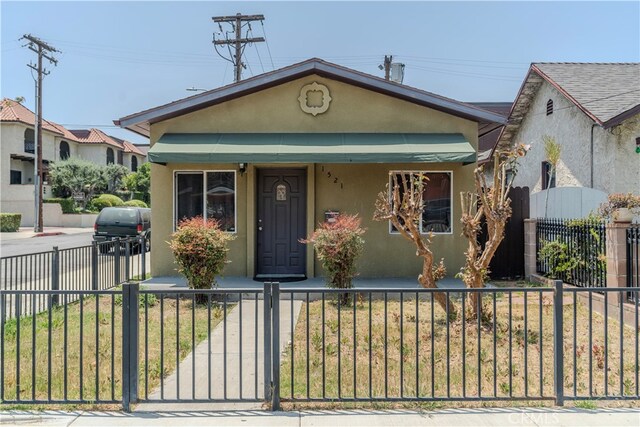 view of bungalow-style home