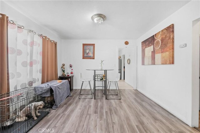 interior space featuring light hardwood / wood-style floors