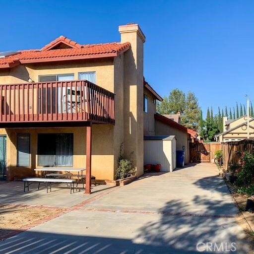 rear view of house with a patio area