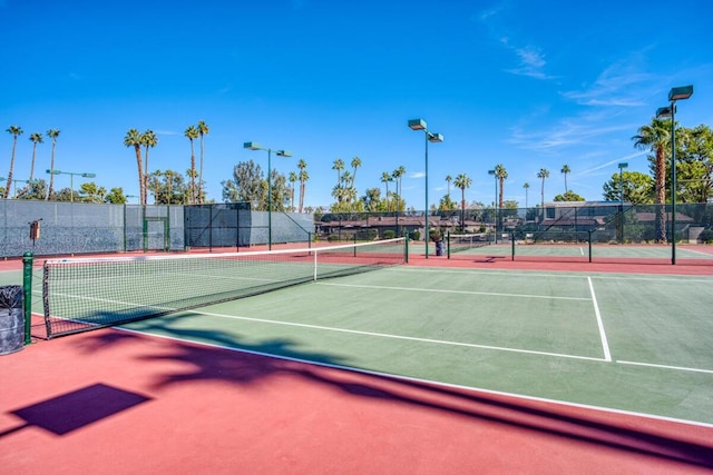 view of tennis court