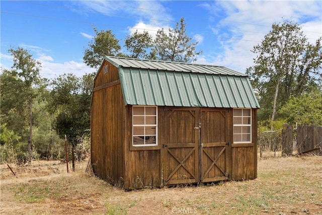 view of outbuilding