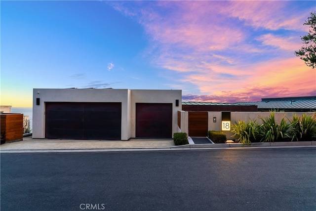 view of front of house featuring a garage