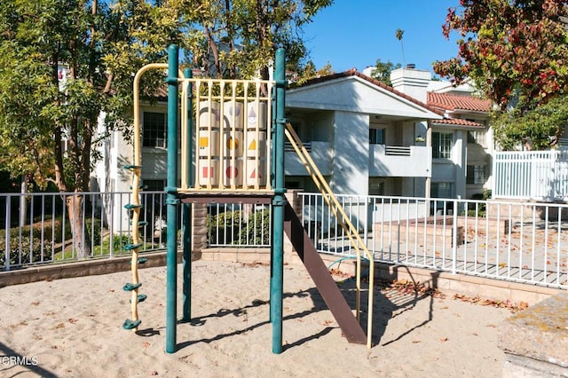 view of jungle gym