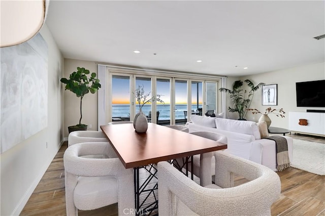 view of dining area