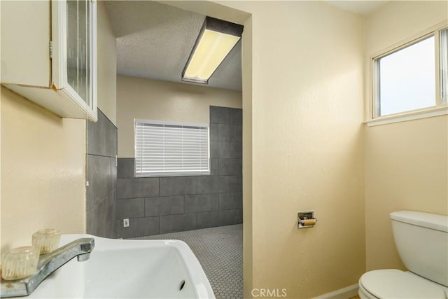 bathroom featuring sink and toilet