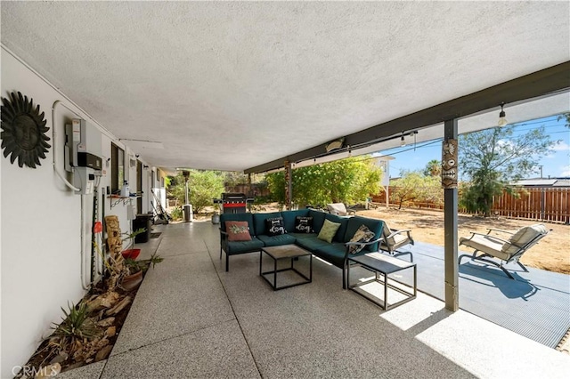 7410 Frontera Ave, Yucca Valley, CA 92284 - view of patio / terrace featuring outdoor lounge area